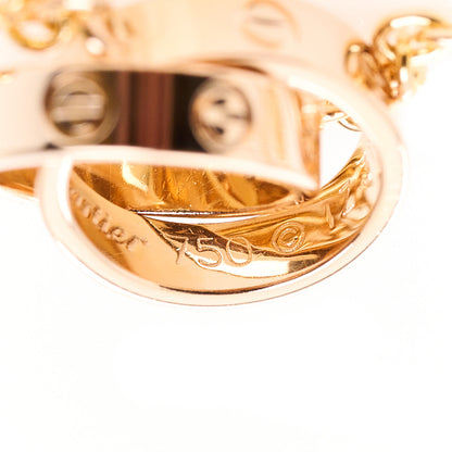 Cartier 18K Pink Gold Interlocking LOVE Necklace 9 of 9