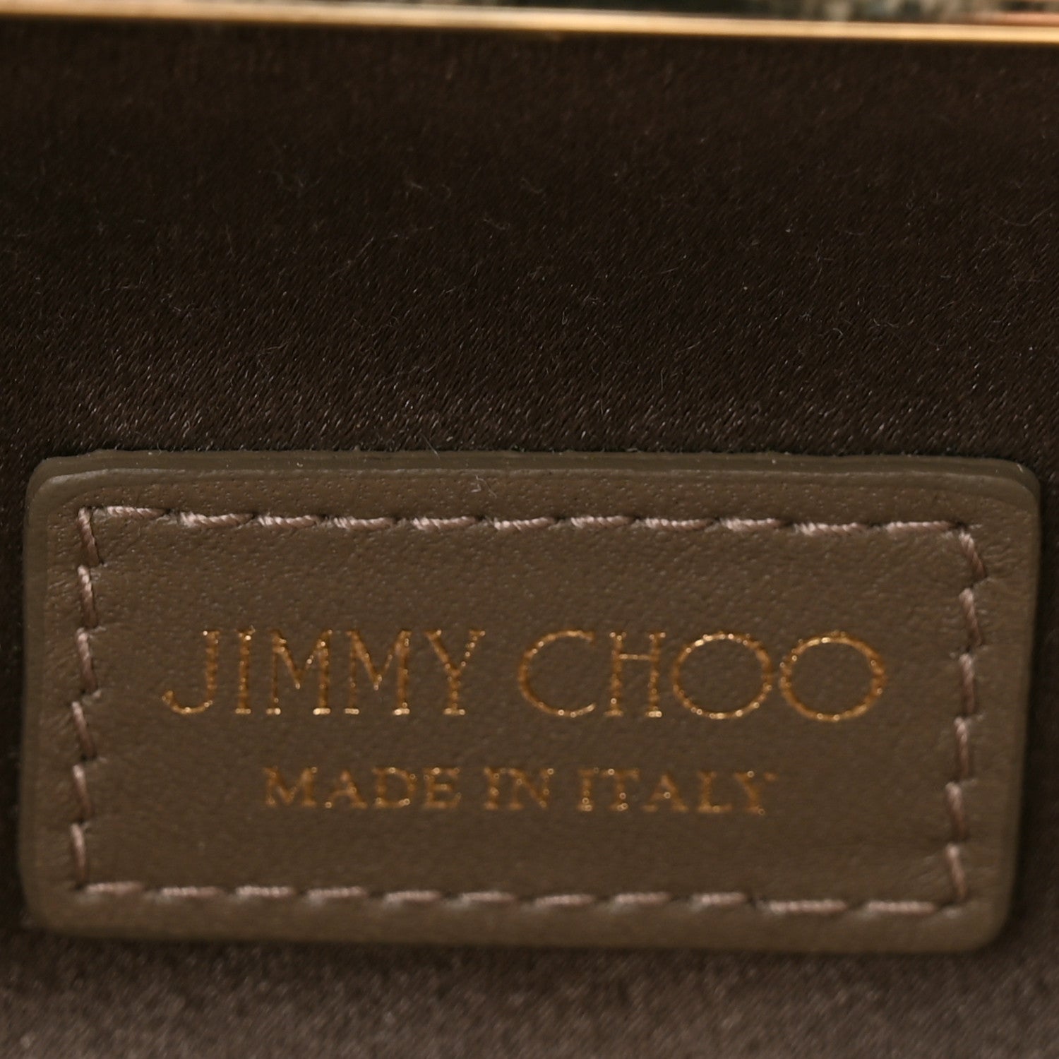 Jimmy Choo Coarse Glitter Trinket Clutch Pink Gold 6 of 7