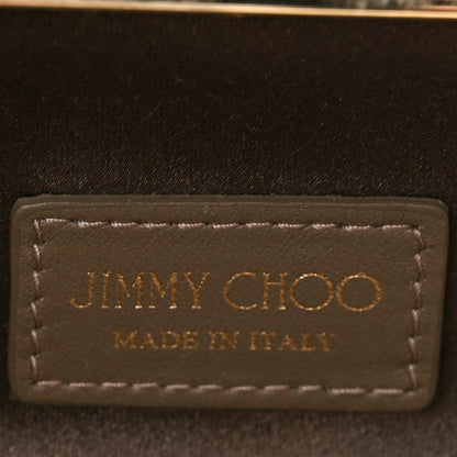 Jimmy Choo Coarse Glitter Trinket Clutch Pink Gold 6 of 7