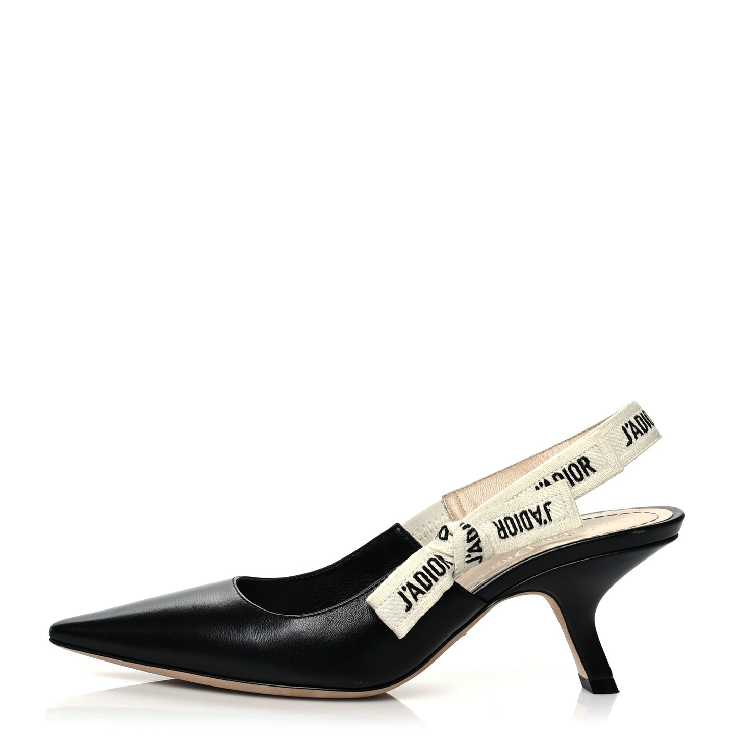 Lambskin Ribbon J'Adior Slingback 65mm Pumps 37 Black