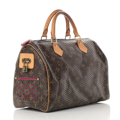 Louis Vuitton Monogram Perforated Speedy 30 Fuchsia 3 of 17