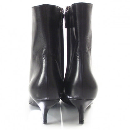 Chanel Leather Ankle Boots 38 Black 3 of 8