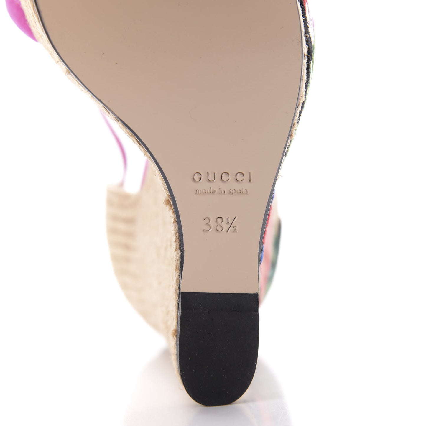 Kid Scamosciato Ophelia Espadrille Platform Wedge Sandals 38.5 Rododendro