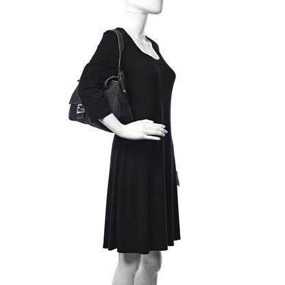 Fendi Denim Mama Baguette Blue 2 of 12