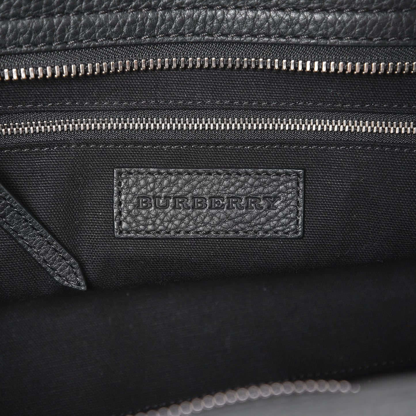 Mega Check Grained Calfskin Medium Harcourt Satchel Black