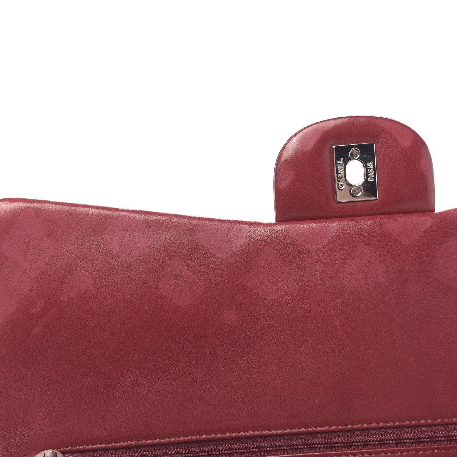 Chanel Patent Quilted Maxi Double Flap Red 11 of 14