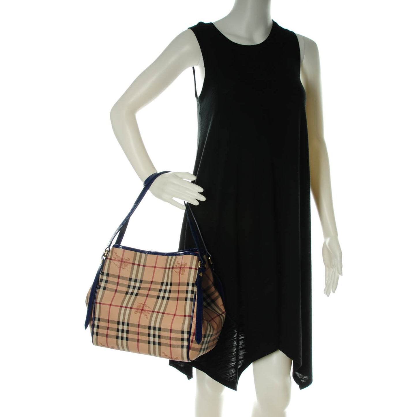 Haymarket Check Small Canterbury Tote Brilliant Blue