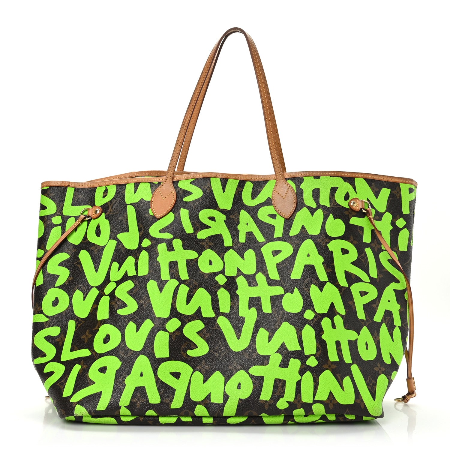 Louis Vuitton Monogram Graffiti Neverfull GM Green 1 of 10