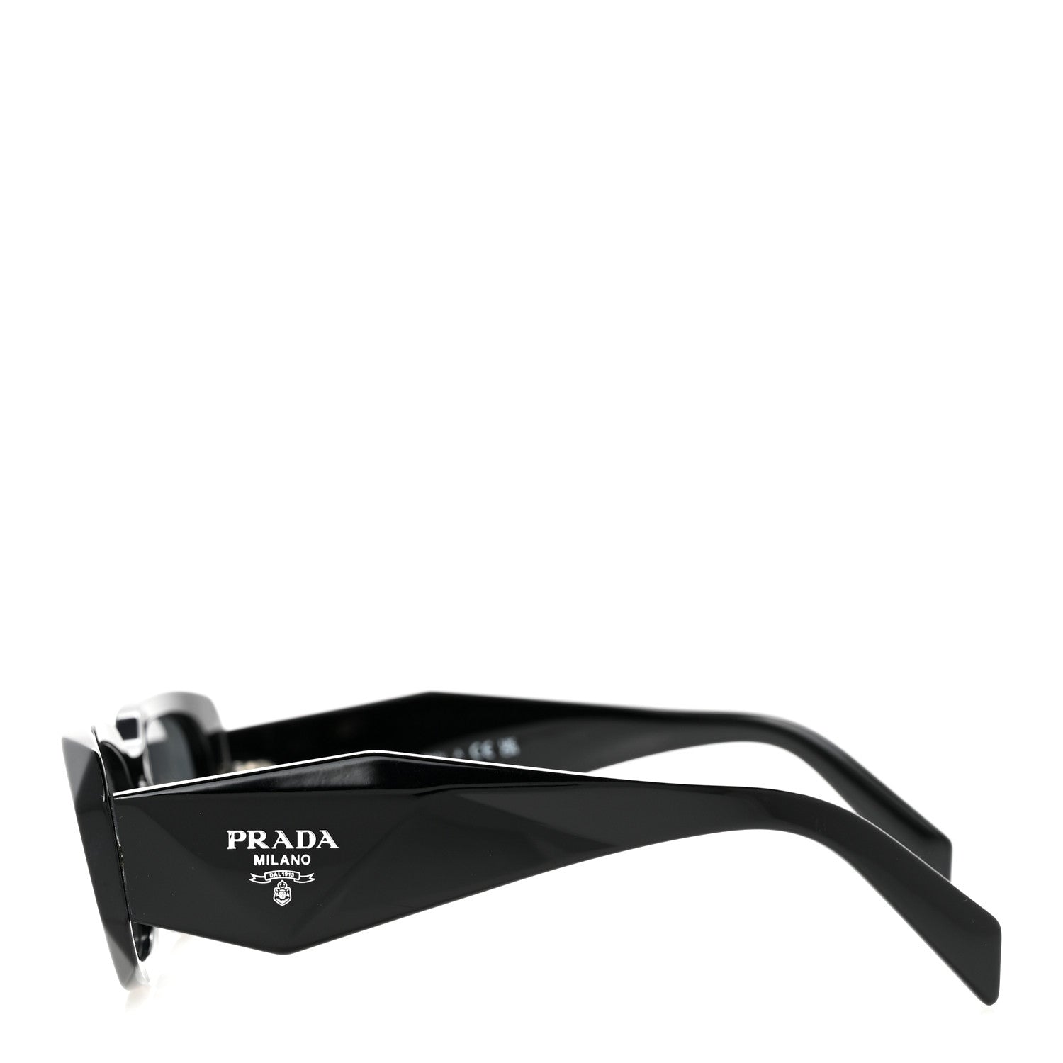 Prada Acetate Symbole Sunglasses SPR 17W Black 3 of 8