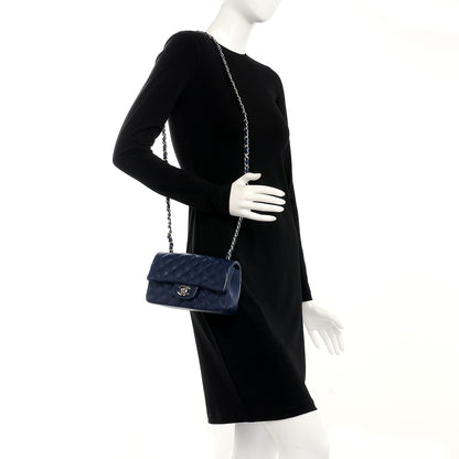 Chanel Caviar Quilted Mini Rectangular Flap Navy 2 of 7