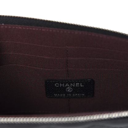 Chanel Caviar Quilted Classic Pouch With Handle Black 6 of 8