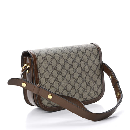 Gucci GG Supreme Monogram Horsebit 1955 Shoulder Bag Beige Brown Sugar 3 of 10