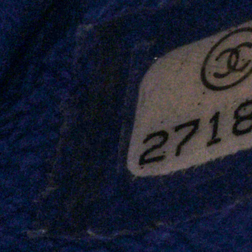 Lambskin Quilted Mini Rectangular Flap Blue