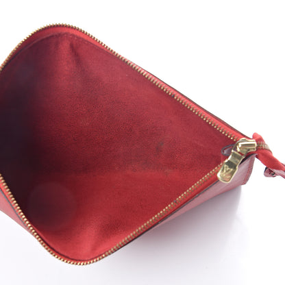 Louis Vuitton Epi Pochette Accessories 24 Castillan Red 6 of 10
