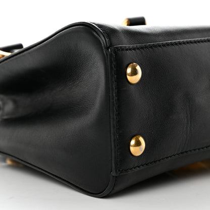 Gucci Calfskin Medium Sylvie Top Handle Tote Black 9 of 12