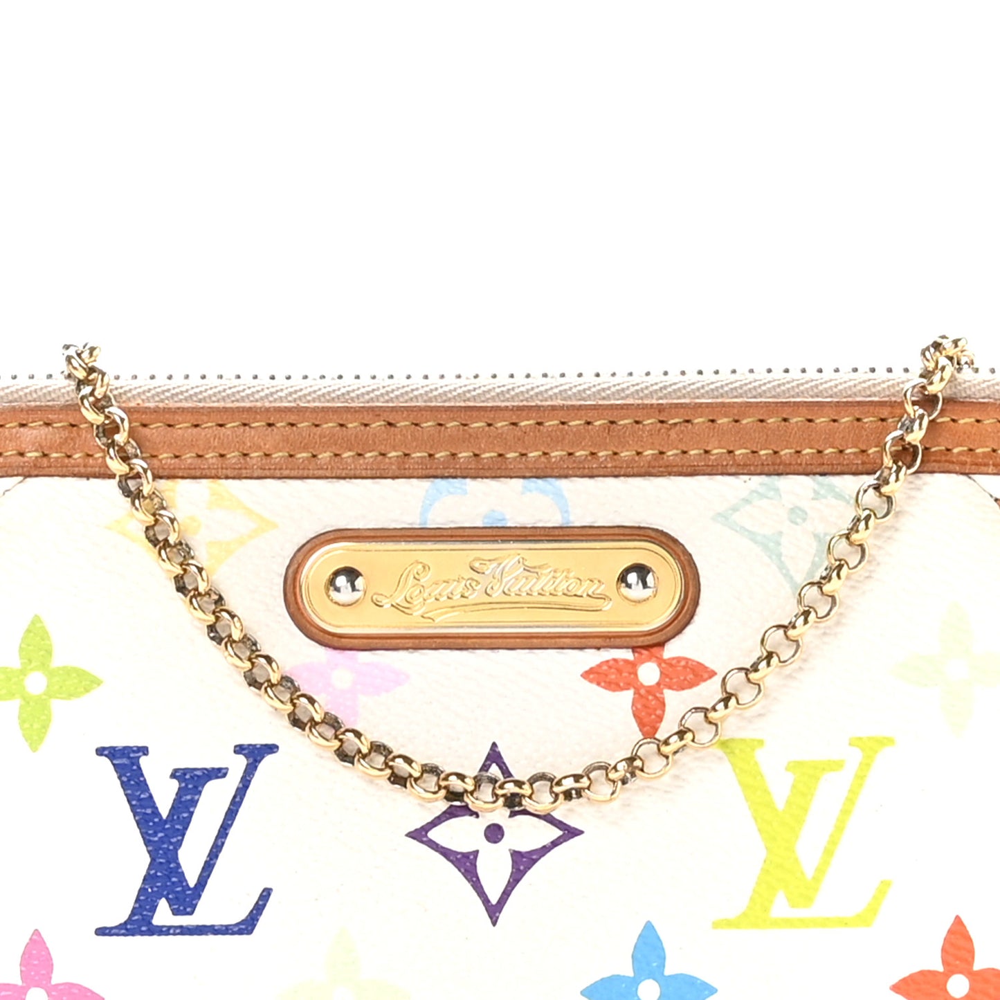 Monogram Multicolor Pochette Milla MM White