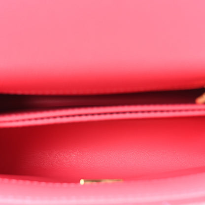 Chanel Caviar Quilted Extra Mini Coco Chain Handle Flap Dark Pink 5 of 10