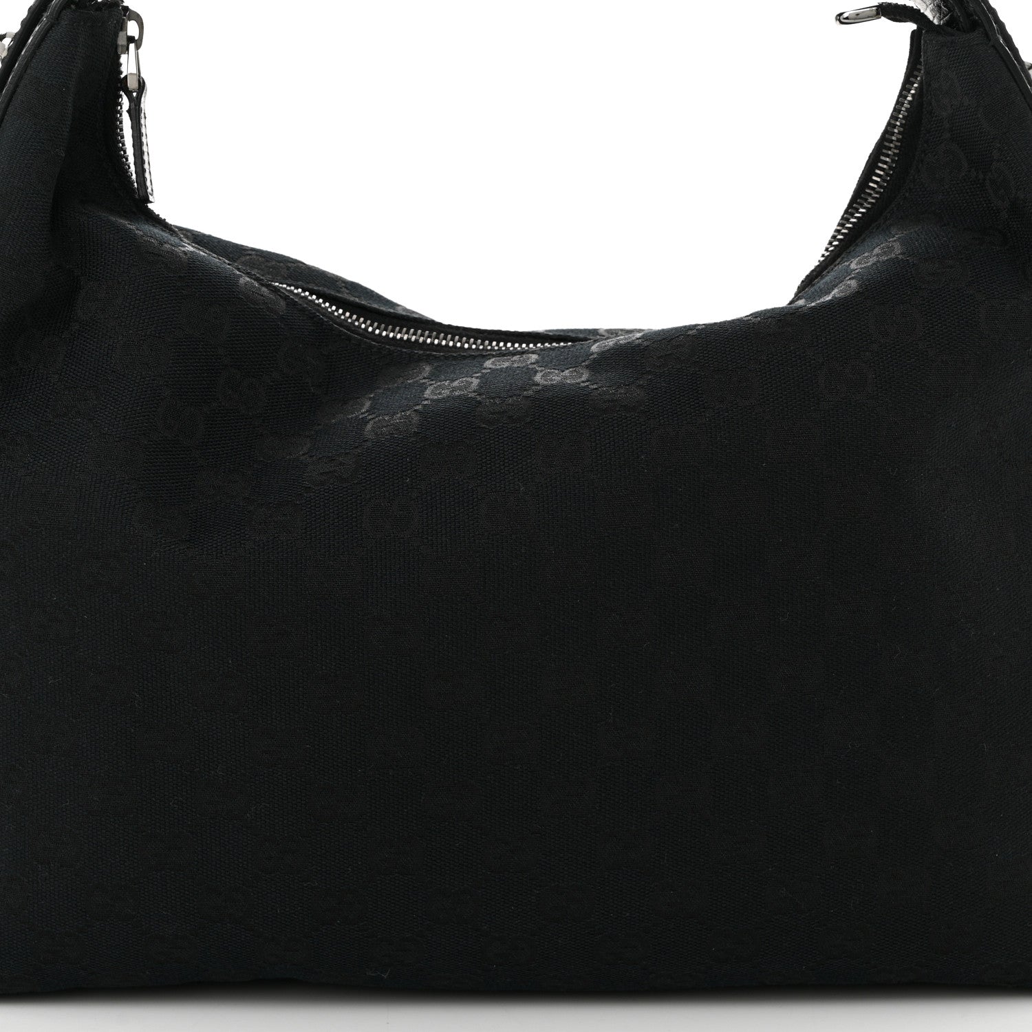 Gucci Monogram Medium Horsebit Chain Hobo Black 14 of 19