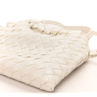 Bottega Veneta Calfskin Intrecciato Mini Hop White 10 of 10
