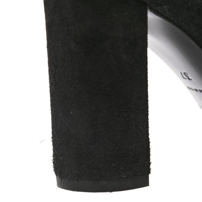 Saint Laurent Suede Babies Chelsea 95 Ankle Boot 37 Black 9 of 10