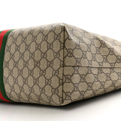 Gucci GG Supreme Monogram Medium Ophidia Shopping Tote Brown 10 of 10