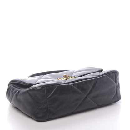 Chanel Lambskin Quilted Medium 19 Flap Black 4 of 11