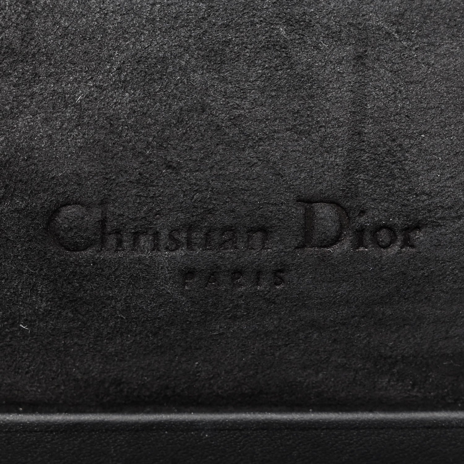 Christian Dior Ultra Matte Calfskin Saddle Belt Clutch Black 6 of 11