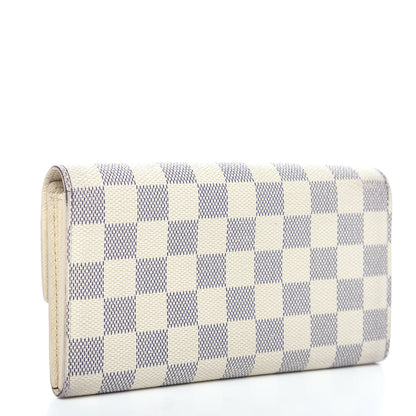 Louis Vuitton Damier Azur Sarah Wallet 2 of 10