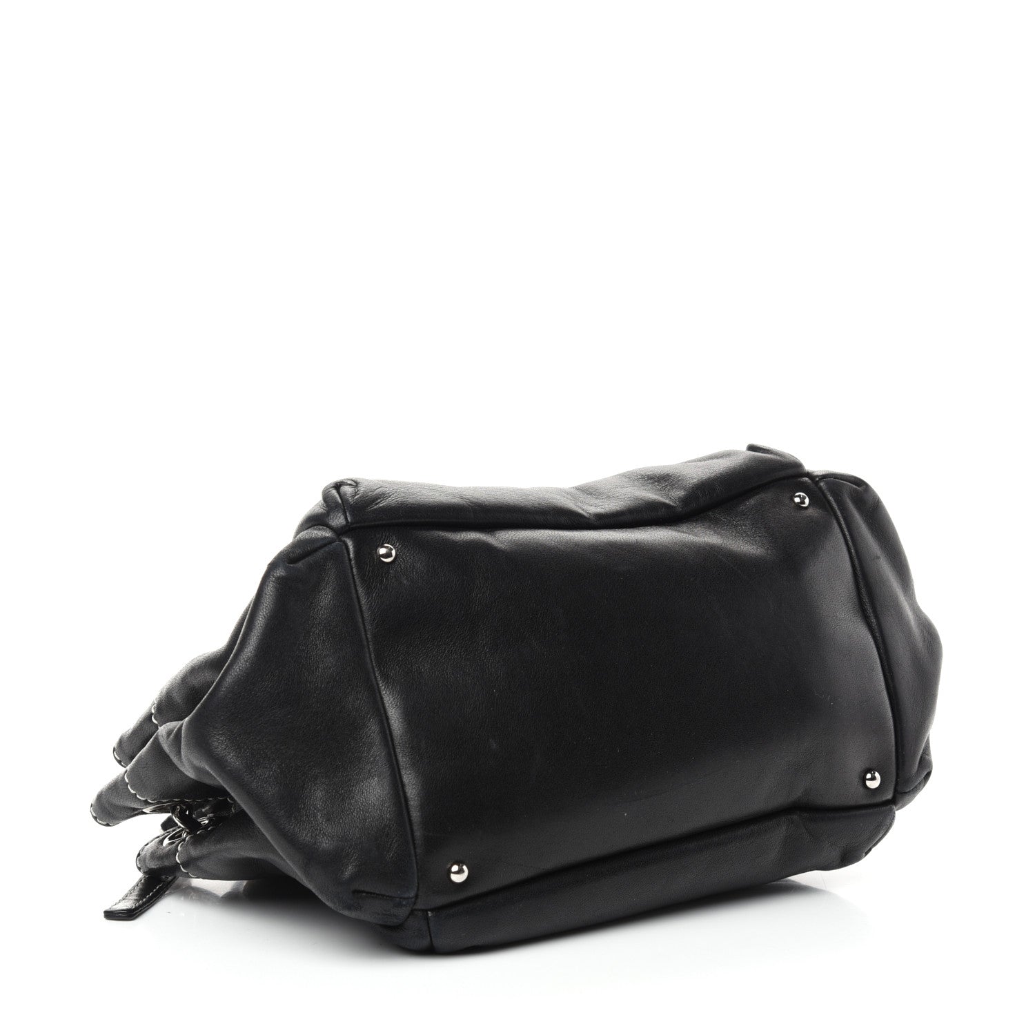 Chanel Lambskin Lax Accordion Hobo Black 4 of 10