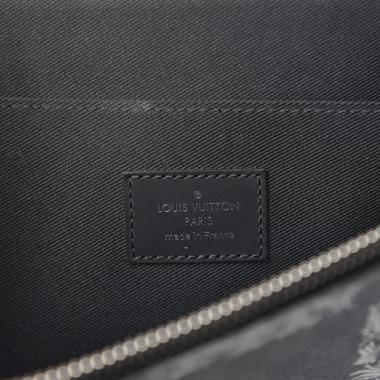 Louis Vuitton Damier Graphite Rope Pochette Joules GM White 6 of 7