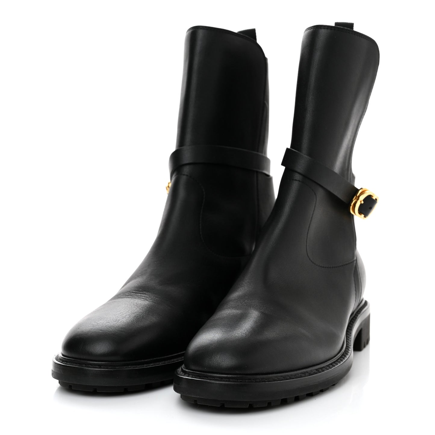 Calfskin Empreinte Ankle Boot 39.5 Black