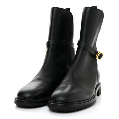 Christian Dior Calfskin Empreinte Ankle Boot 39.5 Black 3 of 12