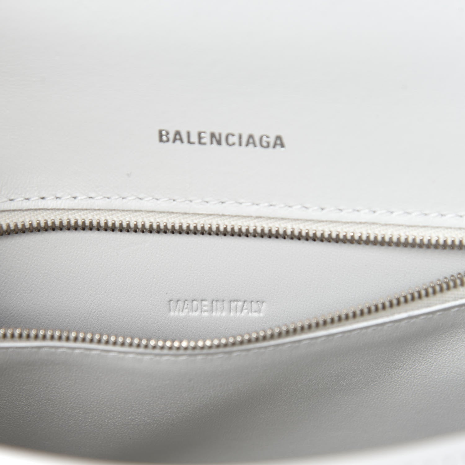 Balenciaga Shiny Box Calfskin Tonal B Small Hourglass Top Handle Bag White 9 of 11