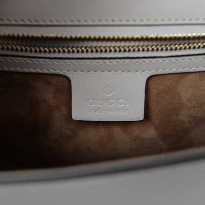 Gucci Calfskin Small Sylvie Shoulder Bag Off White 6 of 7