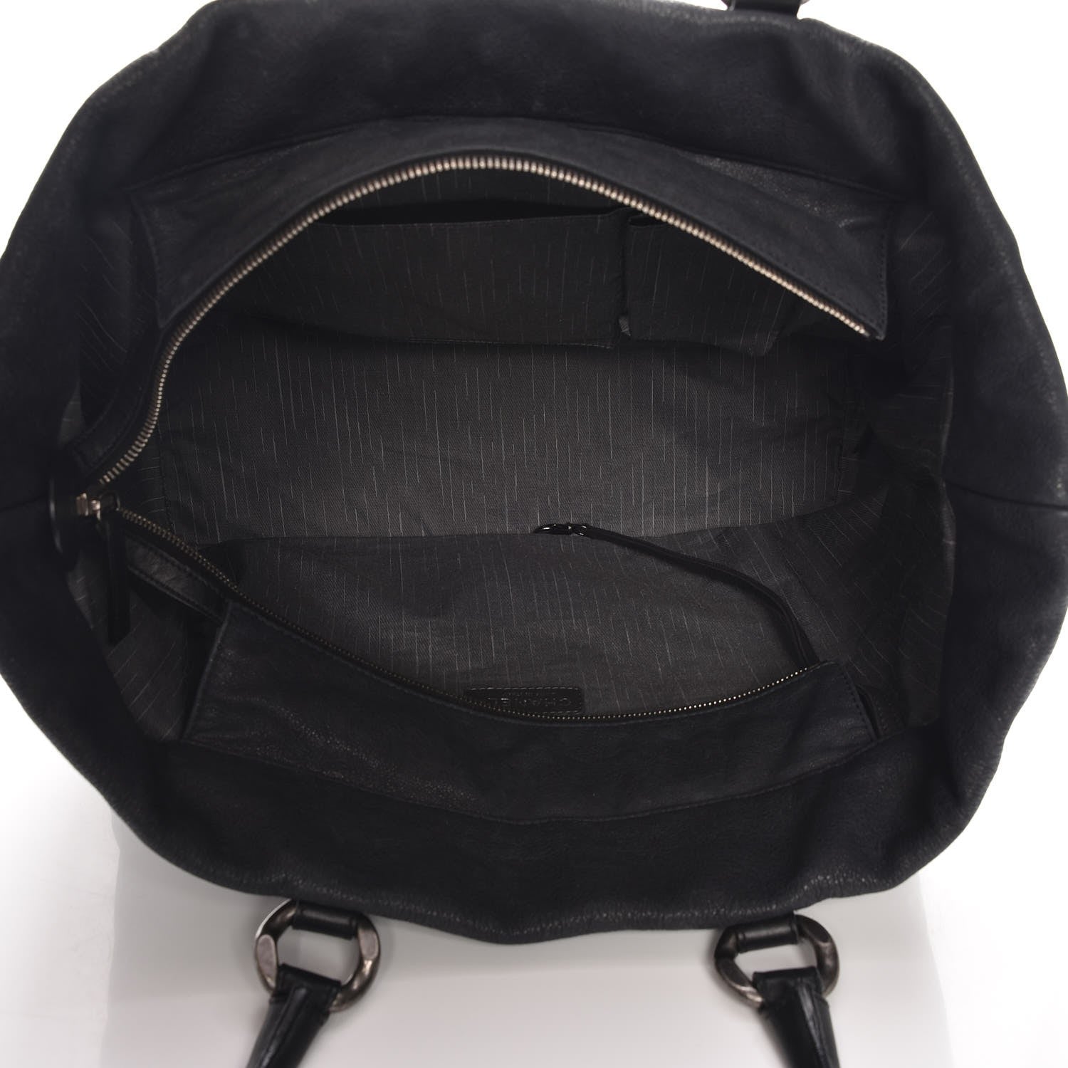 Chanel Washed Calfskin Tote Black 5 of 7