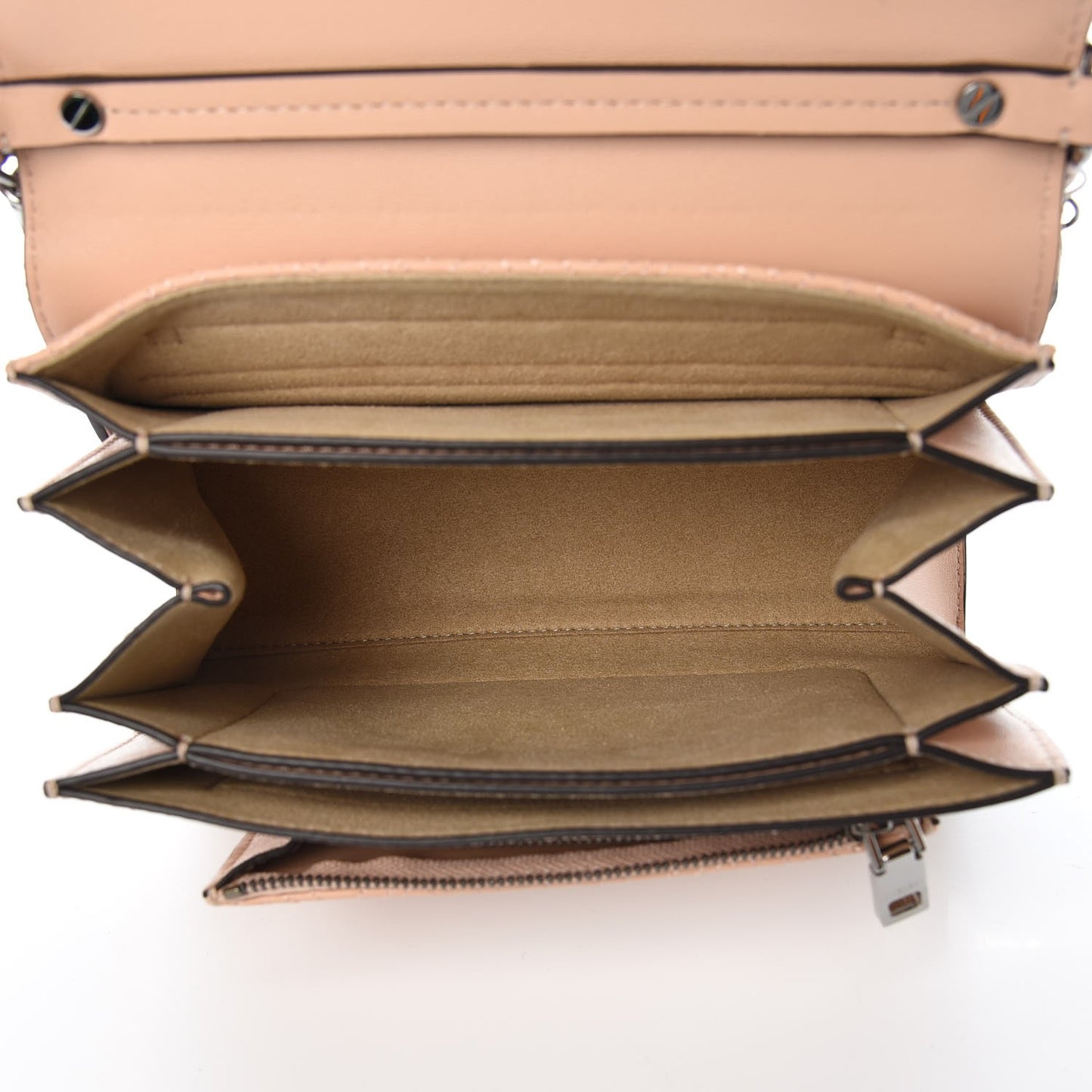 Lambskin Embroidered Studded Small GV3 Shoulder Bag Powder