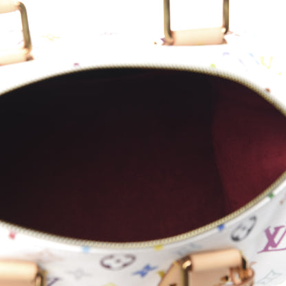 Louis Vuitton Monogram Multicolor Speedy 30 White 5 of 13