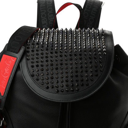Christian Louboutin Calfskin Spiked Explorafunk Backpack Black 7 of 9
