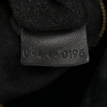 Celine Crocodile Embossed Calfskin Medium Belt Cabas Phantom Black 7 of 12