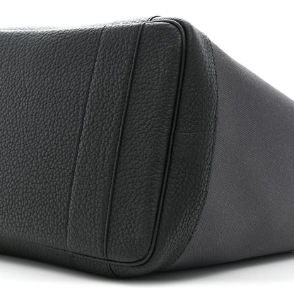 Hermes Toile Militaire Negonda Vertical Pockets Garden Party Carbone Black 9 of 9