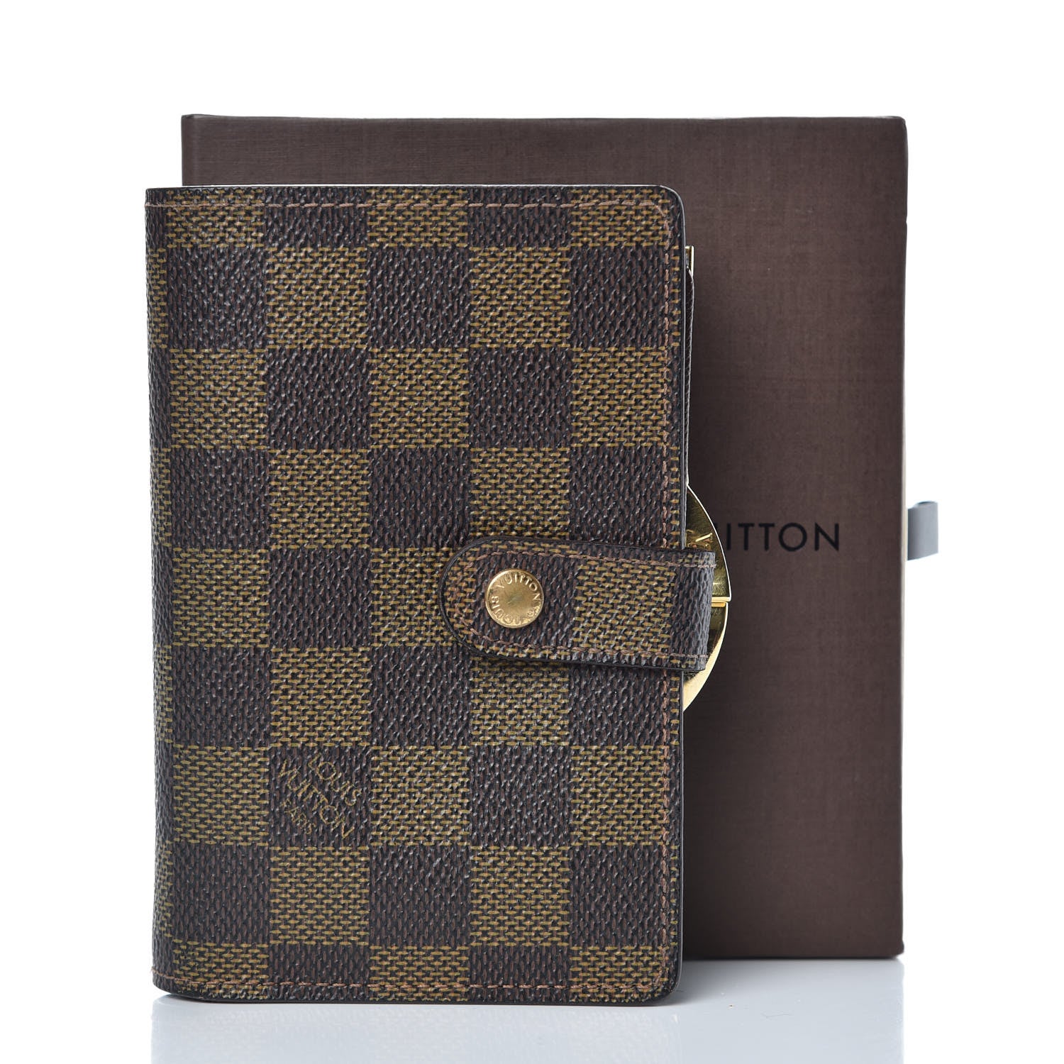 Louis Vuitton Damier Ebene French Purse Wallet 9 of 9