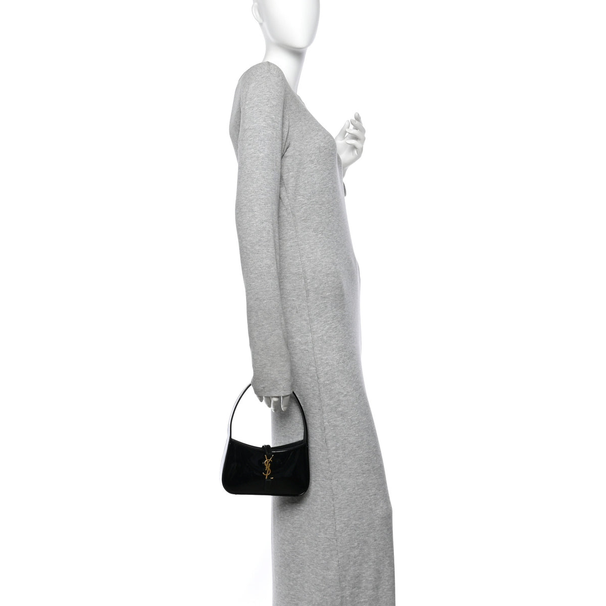 Patent Le 5 A 7 Mini Hobo Black