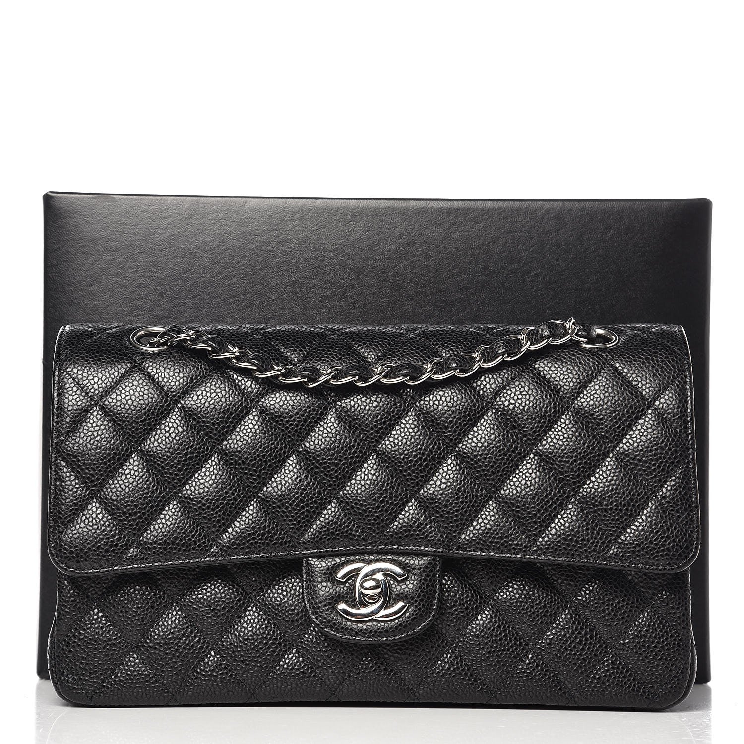 Chanel Caviar Quilted Medium Double Flap Black 9 of 9