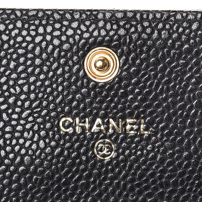 Chanel Caviar Quilted Flap Card Holder Black 6 of 8