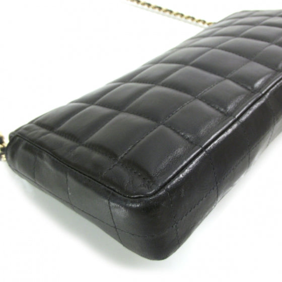 Chanel Lambskin East West Chocolate Bar Flap Black 5 of 12