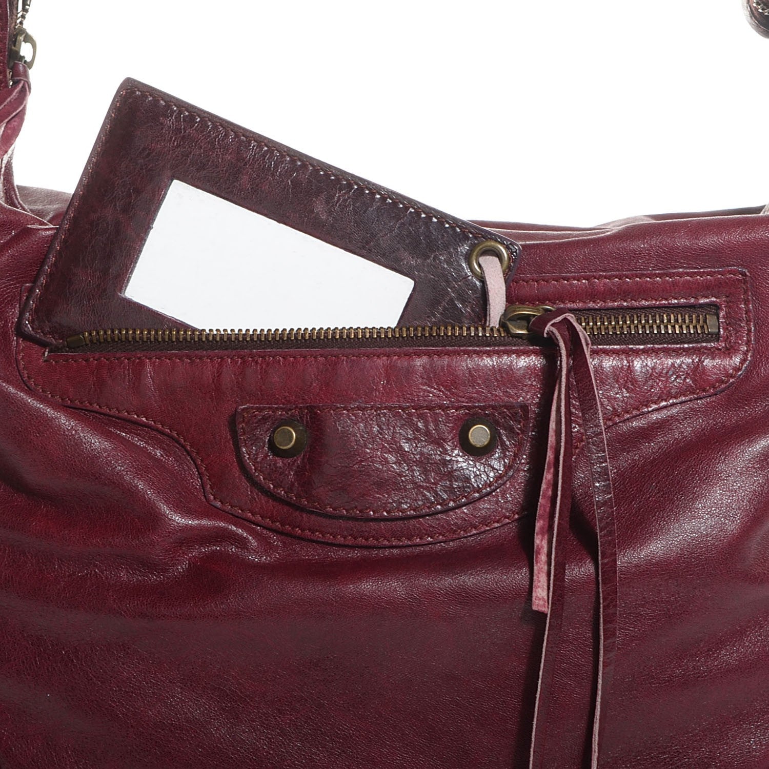 Balenciaga Agneau Classic Hardware Day Hobo Rouge Grenat 5 of 11