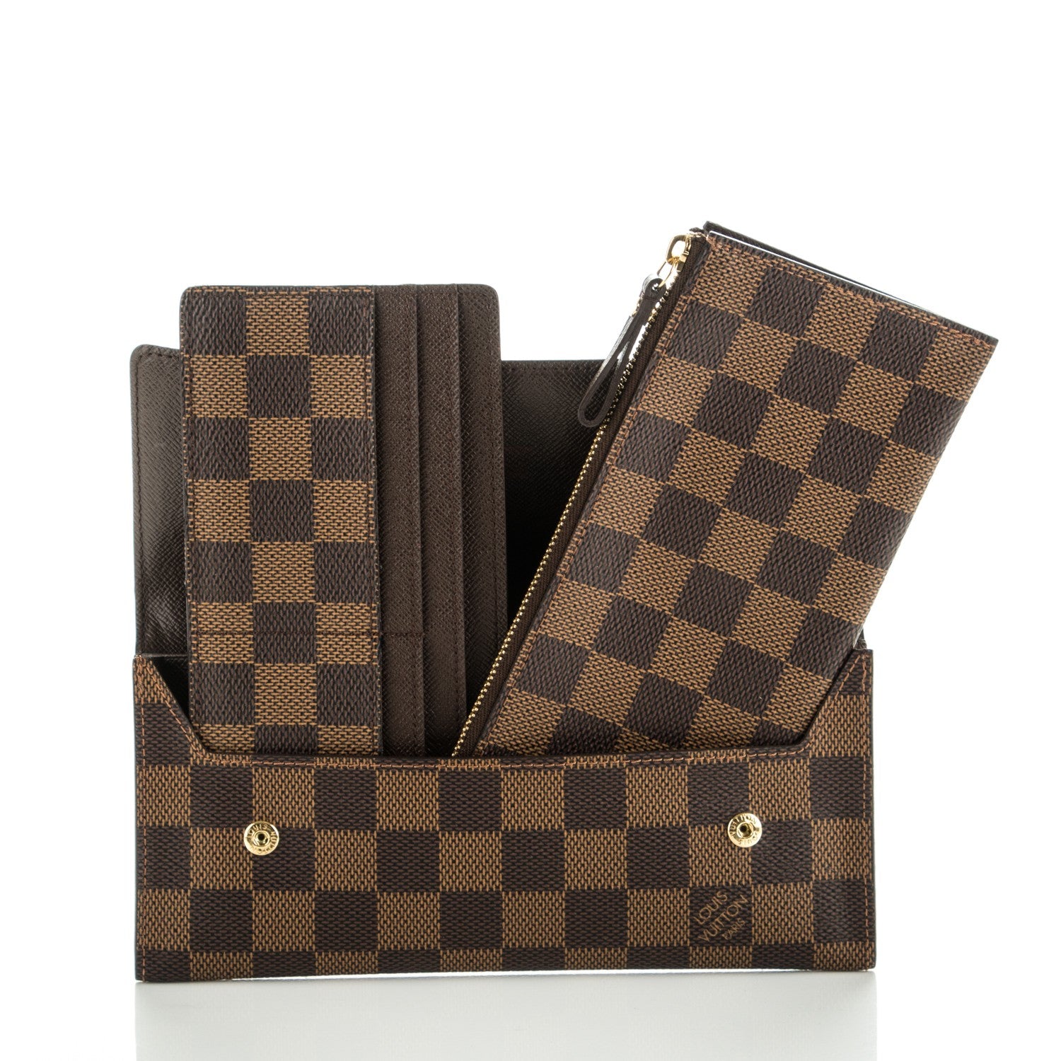 Louis Vuitton Damier Ebene Portefeuille Long Modulable Wallet 8 of 8