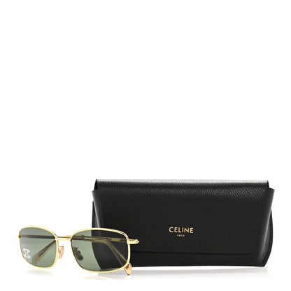 Celine Metal Rhinestone Sunglasses CL40285U Gold 16 of 16