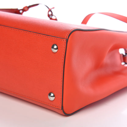 Fendi Vitello Elite Petite 2Jours Tote Papavero 9 of 10