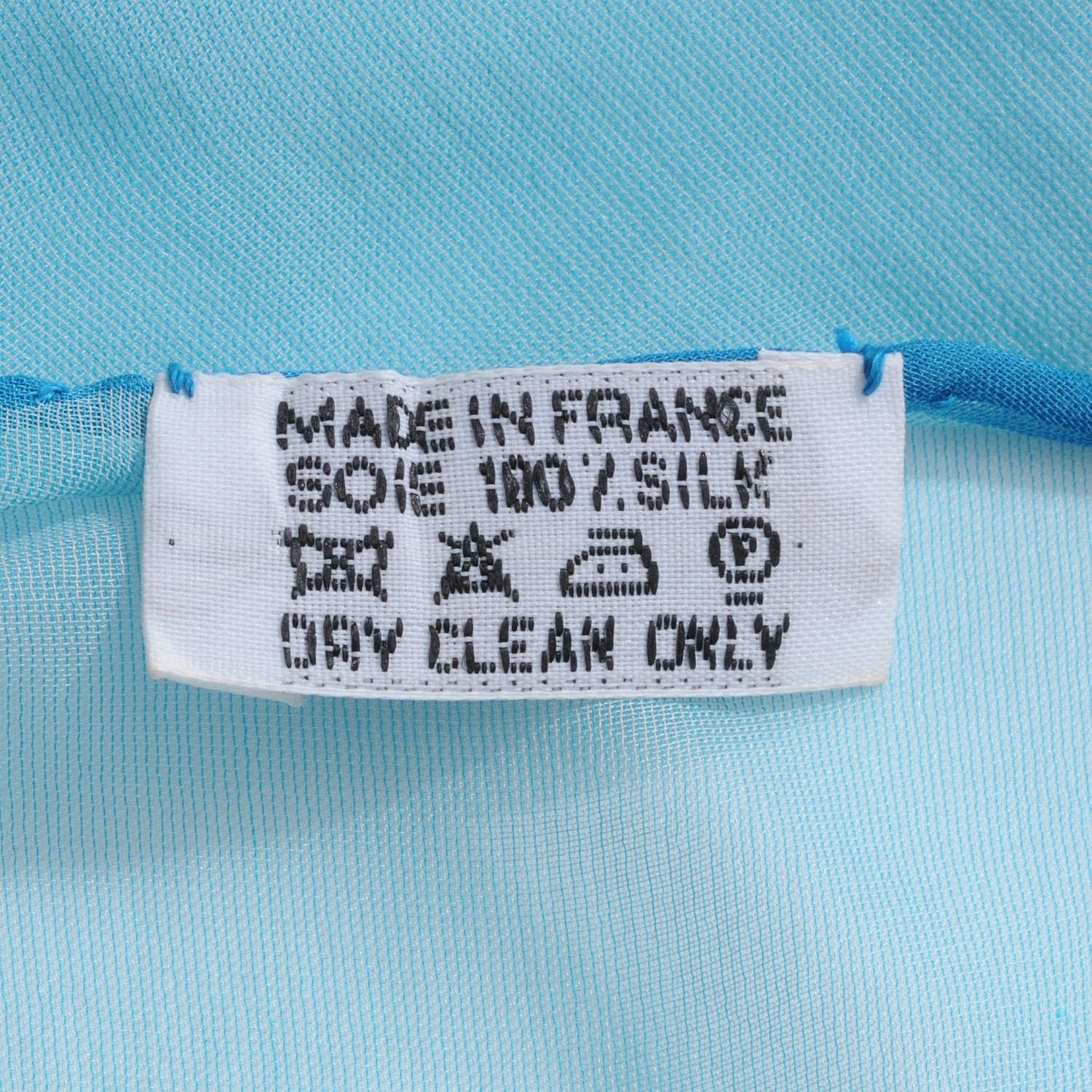 Hermes Silk Mousseline Pointu Triangle Scarf Bleu 7 of 12
